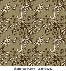 Small Flowers. Pattern. Vintage Philippine