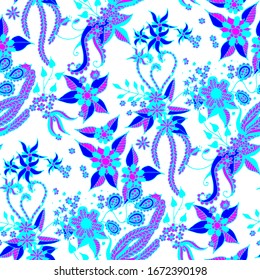 Small Flowers. Pattern. Vintage Philippine