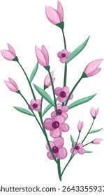 Small Flowers, Pink Flower Bush