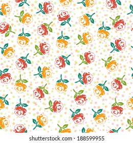 small flowers seamless pattern