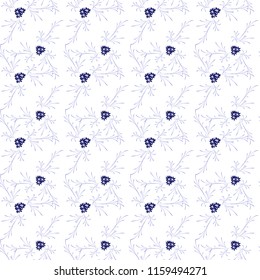 Small Flowers. Seamless Pattern with Delicate Daisy Flowers. Feminine Rapport for Textile, Fabric, Wallpaper in Trendy Rustic Style. Colorful Seamless Pattern with Tiny Flowers. Vector Background.