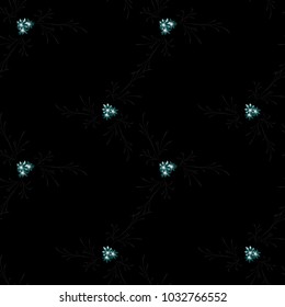 Small Flowers. Seamless Pattern with Gentle Daisy Flowers. Feminine Rapport for Linen, Textile, Wallpaper in Trendy Country Style. Colorful Seamless Pattern with Tiny Flowers. Vector Background.