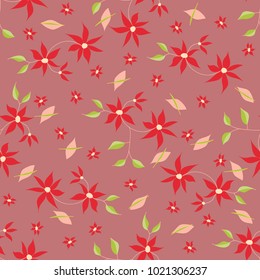 Small Flowers. Seamless Pattern in Liberty Style. Cute Floral Background for Textile, Fabric, Print. Feminine Natural Pattern with Small Floral Motives.