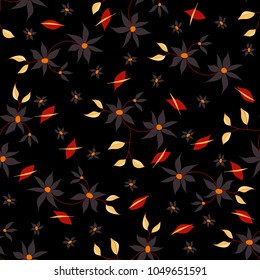 Small Flowers. Seamless Pattern in Liberty Style. Cute Floral Background for Textile, Fabric, Print. Feminine Natural Pattern with Small Floral Motives.