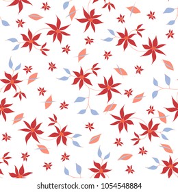 Small Flowers. Seamless Pattern in Liberty Style. Cute Floral Background for Textile, Fabric, Print. Feminine Natural Pattern with Small Floral Motives.