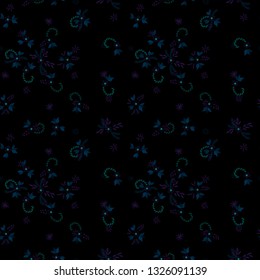 Small Flowers. Seamless Pattern with Small Simple Flowers for, Curtains, Card, Fabric. Bright, Trendy Texture in, Country Style. Colorful Feminine Ornament. Background with Small Flowers.