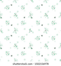 Small Flowers. Seamless Pattern with Small Simple Flowers for, Card, Banner, Print. Colorful Feminine Ornament. Bright, Modern Texture in, Rustic Style. Background with Small Flowers.