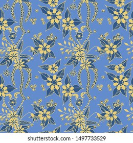 Small Flowers. Texture. Retro Turkish Rapport.