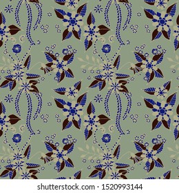 Small Flowers. Texture. Retro Turkish Rapport.
