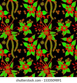 Small Flowers. Texture. Trendy Orient Rapport.