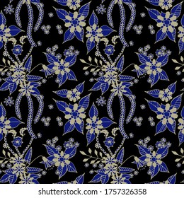 Small Flowers. Texture. Trendy Turkish Rapport.