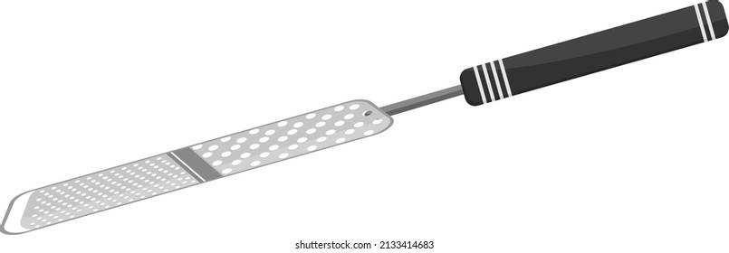 Small food grater, illustration, vector on a white background.