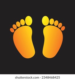 Small Foot Print premium vector illustration