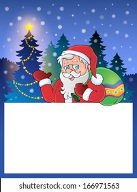 Small frame with Santa Claus 1 - eps10 vector illustration.