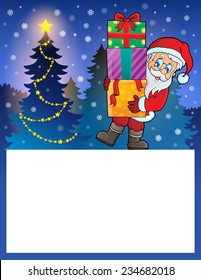 Small frame with Santa Claus 6 - eps10 vector illustration.