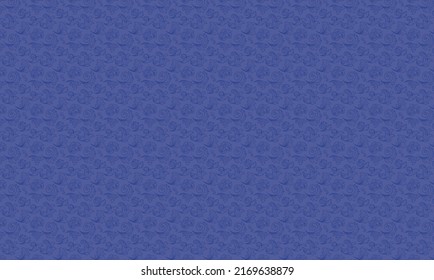 Small french blue swirl and floral pattern