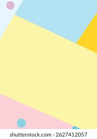 Small fresh and simple contrast color geometric mosaic vector background