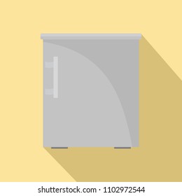 Small fridge icon. Flat illustration of small fridge vector icon for web design