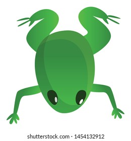 Small frog icon. Cartoon of small frog vector icon for web design isolated on white background