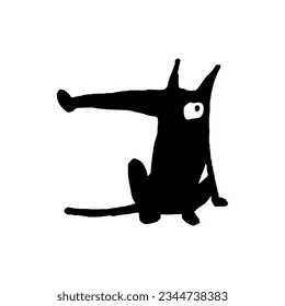 dibujo de perros pequeños y divertidos