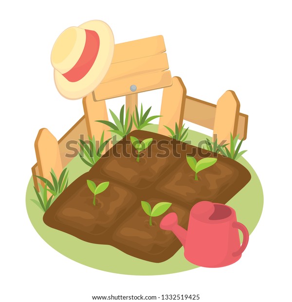 Small Garden Patch Stock Vector (Royalty Free) 1332519425 | Shutterstock