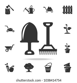 small garden tools icon. Detailed set of garden tools and agriculture icons. Premium quality graphic design. One of the collection icons for websites, web design, mobile app on white background