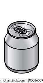 A small generic unlabelled aluminium drink can - 200/237 mL - 7.0/8.3 fl oz - 6.8/8.0 US fl oz.