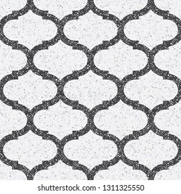 Small geometric texture of the treated stones and pebbles. Seamless pattern for the floor and walls in the bathroom.
