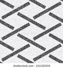 Small geometric texture of the treated stones and pebbles. Seamless pattern for the floor and walls in the bathroom.