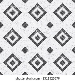 Small geometric texture of the treated stones and pebbles. Seamless pattern for the floor and walls in the bathroom.