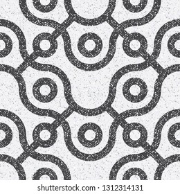 Small geometric texture of the treated stones and pebbles. Seamless pattern for the floor and walls in the bathroom.