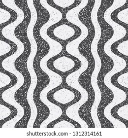 Small geometric texture of the treated stones and pebbles. Seamless pattern for the floor and walls in the bathroom.