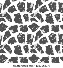 Small geometric texture of the treated stones and pebbles. Seamless pattern for the floor and walls in the bathroom.