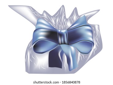 small gift isolated on a white background