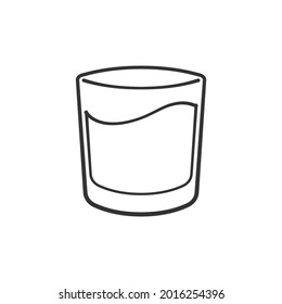 clipart cup black and white