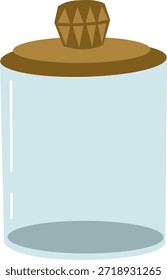 Ilustración vectorial de tarro de vidrio Pequeño