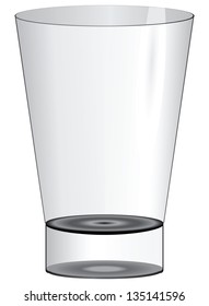 A small glass of spirits. Vector illustration.