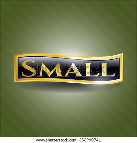 Small gold emblem or badge