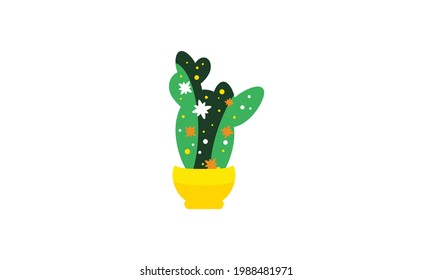 A small green cactus that sits beautifully on top of a pot.