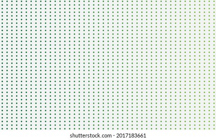 Kleine grüne Polka-Punkte. Auf weißem Hintergrund angeordnet. Grüner Punkt. Nahtloses Muster.