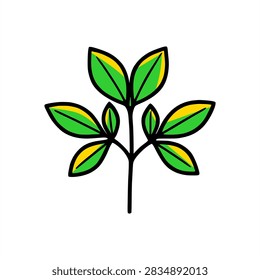 small greenleaf with yellow highlight