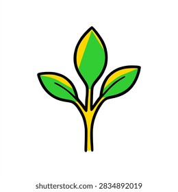 small greenleaf with yellow highlight