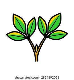 small greenleaf with yellow highlight