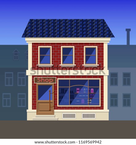 A small grocery store in an old red brick house.
