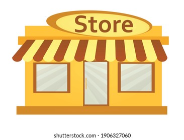 Small Grocery Store. Vector Illustration