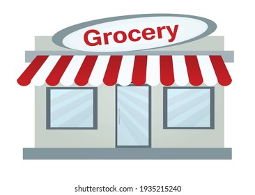 Small grocery store. vector illustration