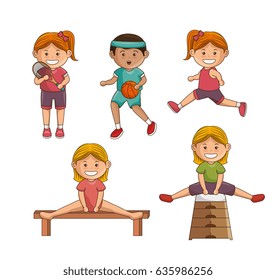 Small group of athletes