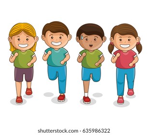 Small group of athletes