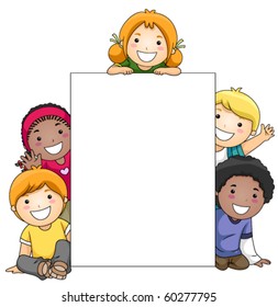 10,141 Cartoon kids blank board Images, Stock Photos & Vectors ...