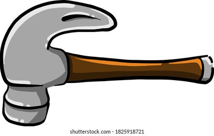 Kleiner Hammer, Illustration, Vektorgrafik auf weißem Hintergrund